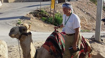 Bible teacher, Larry, in Israel